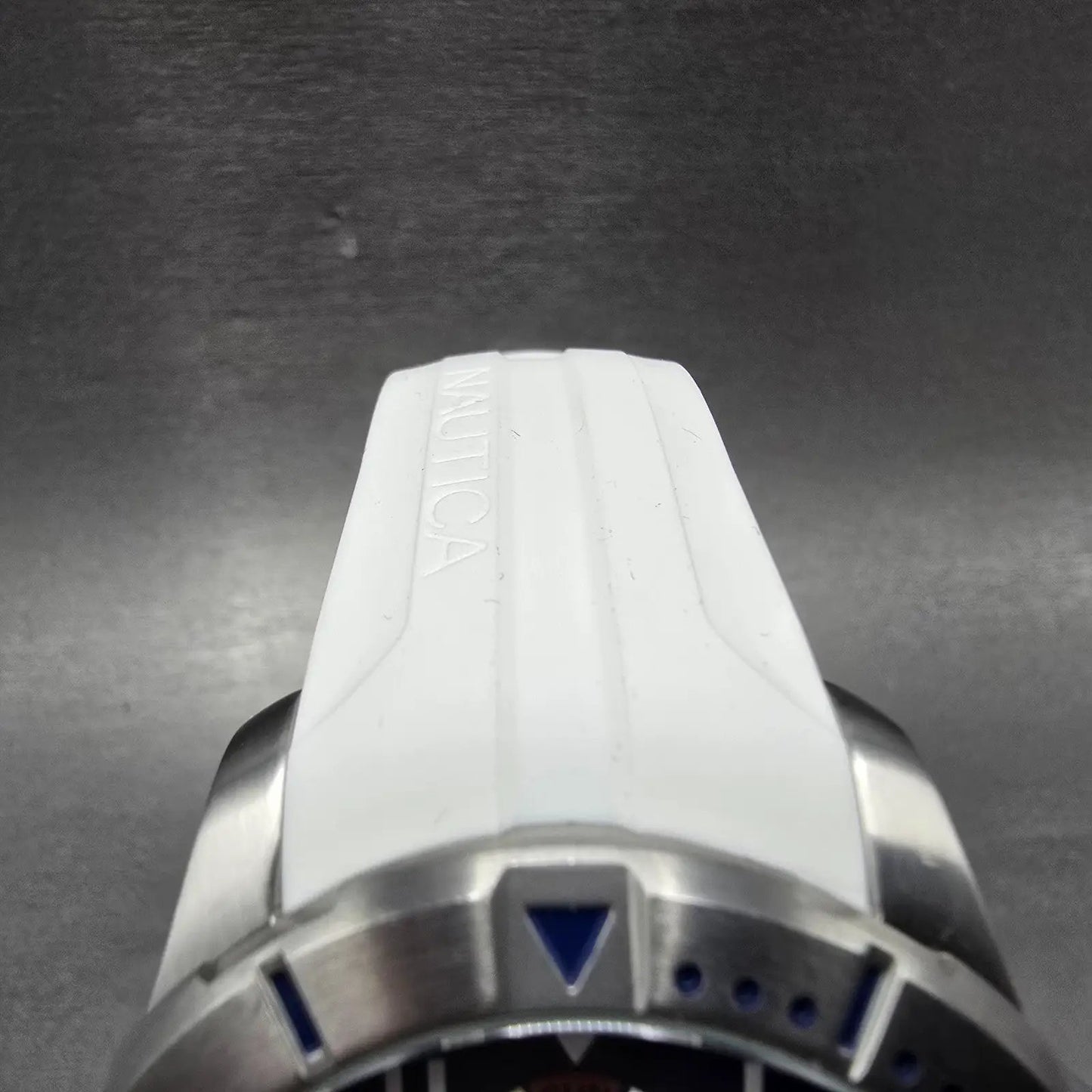 Nautica Dive Watch Men 47mm Blue Dial Steel Daydate Round NAD12514G New battery4