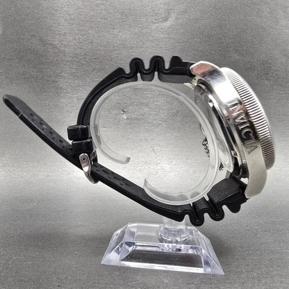 Invicta Russian Diver Chronograph Watch Men 52mm Black Dial Silver Tone New Batt8
