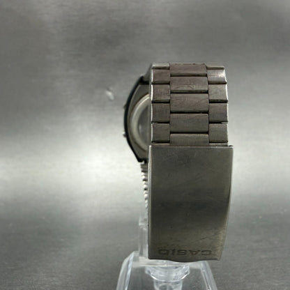 Casio A851 108 Watch Men 36mm Digital LCD Silver Tone Rectangle Vintage PARTS8
