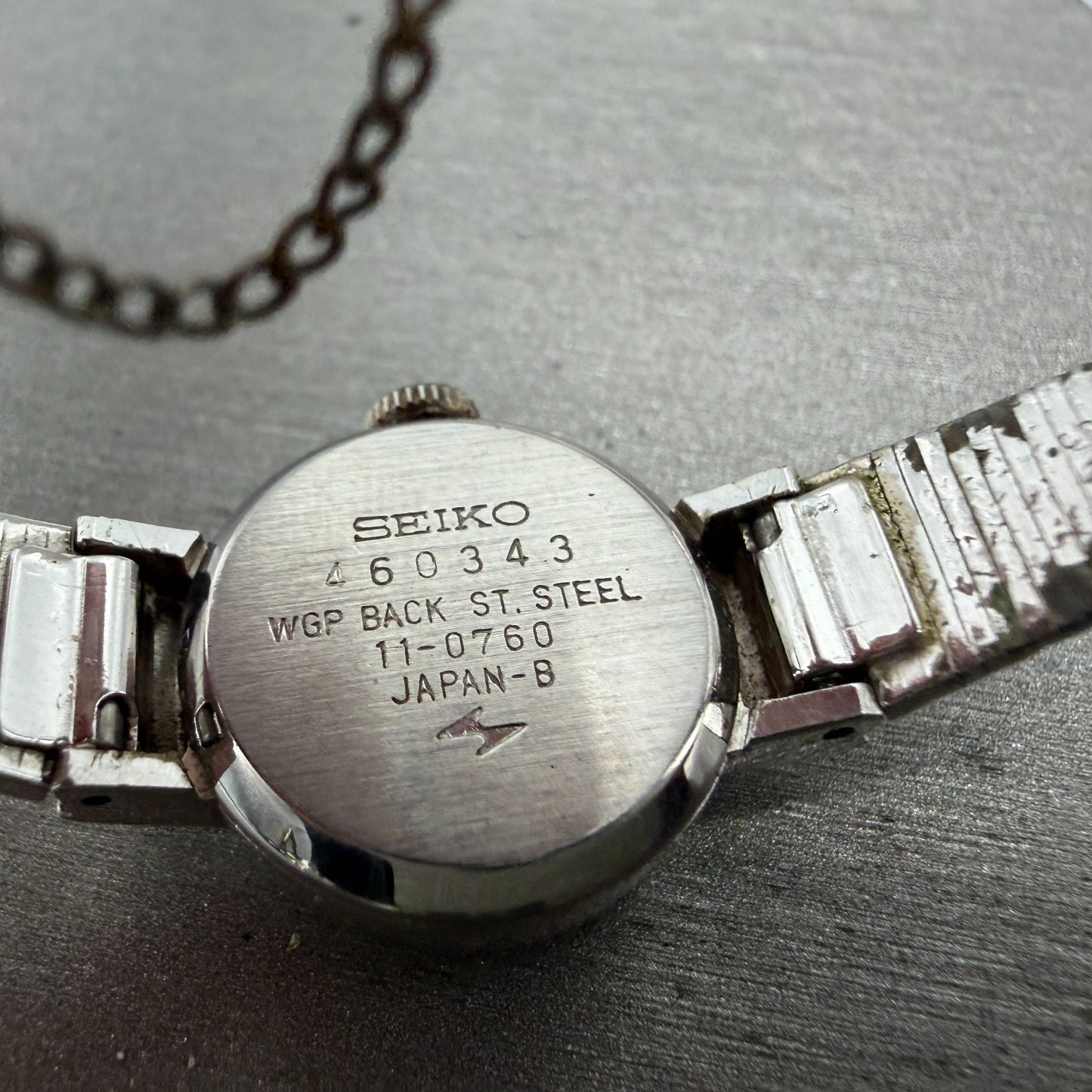 Seiko Watch Women 18mm Silver Dial Silver Tone Round Manual 11-0760 Runs Vintage9