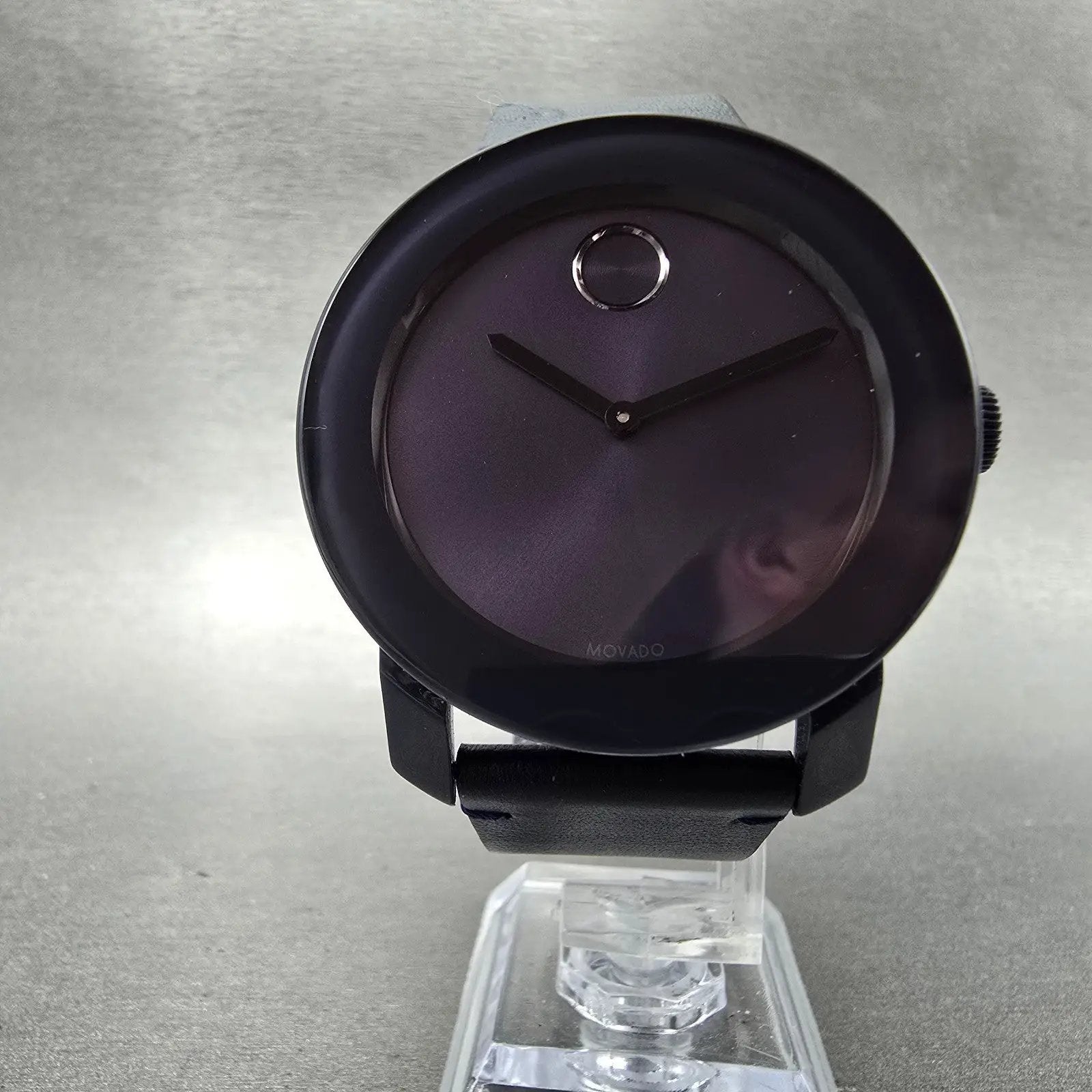 Movado Bold Watch Men 42mm Blue Dial Blue Tone Round 3600370 New Battery5