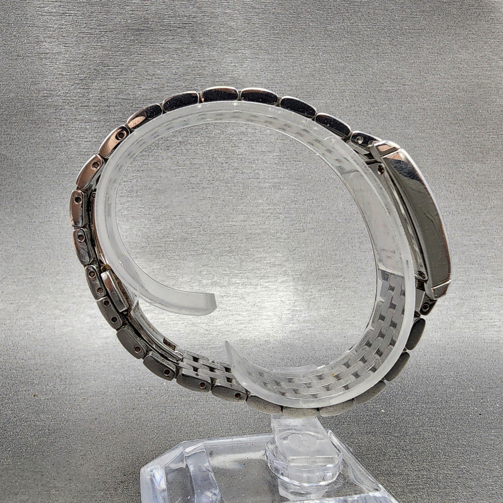 Tourneau Tank Watch Women 22mm Silver Dial Silver Tone Rectangle PARTS9