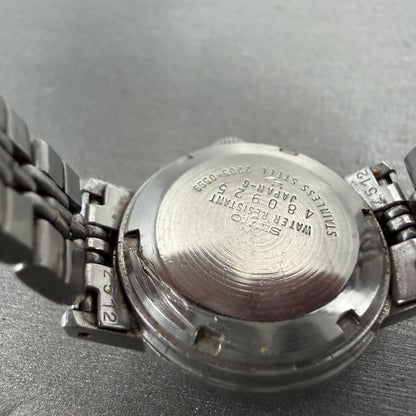 Seiko Automatic Watch Women 24mm Silver Dial Silver Tone Date 22050599 Runs9