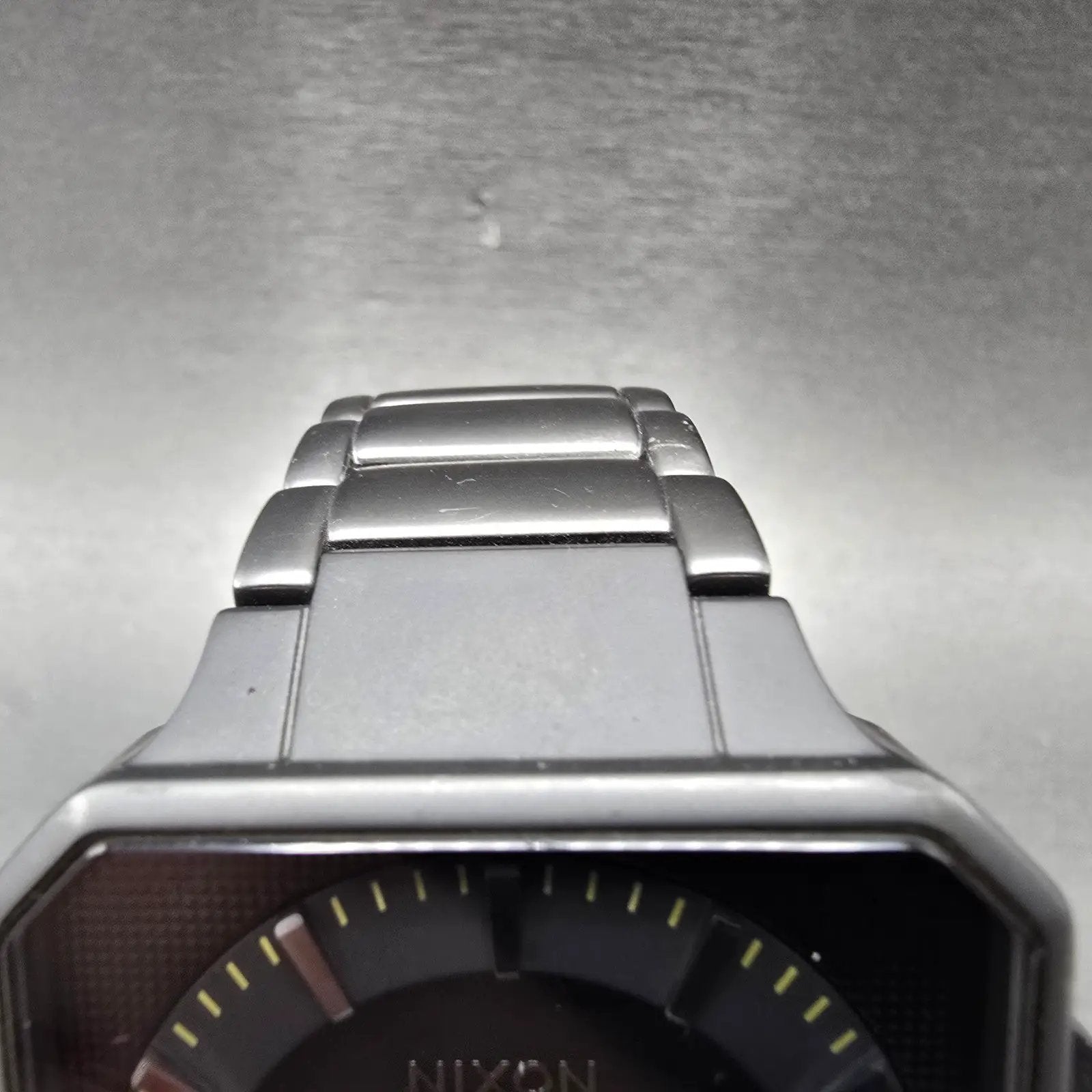 Nixon The Platform Watch Men 41mm Black Dial Black Tone Octagon New Battery4
