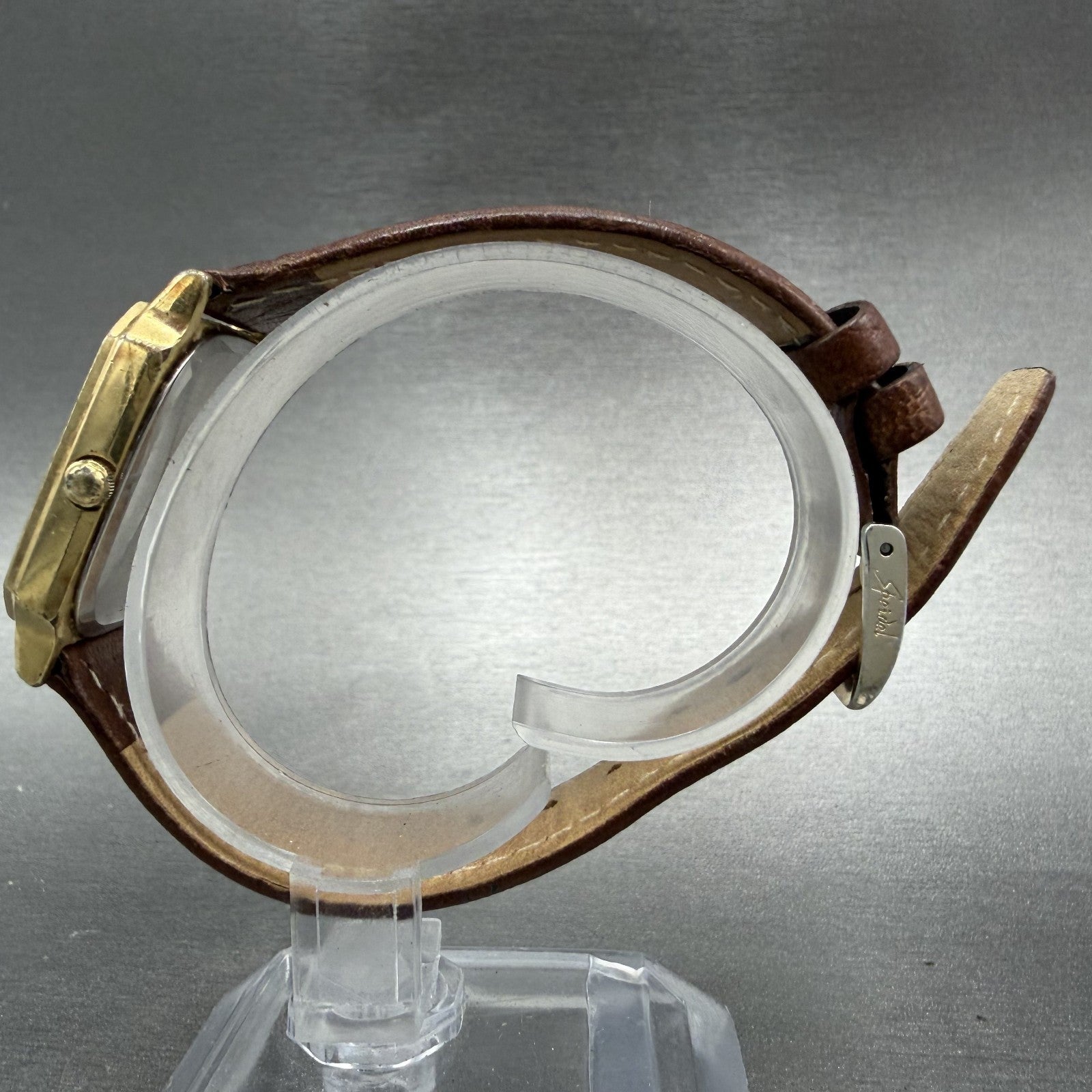 Seiko Tank Watch Men 28mm Champagne Dial Gold Tone Date 6532-5140 New Battery6