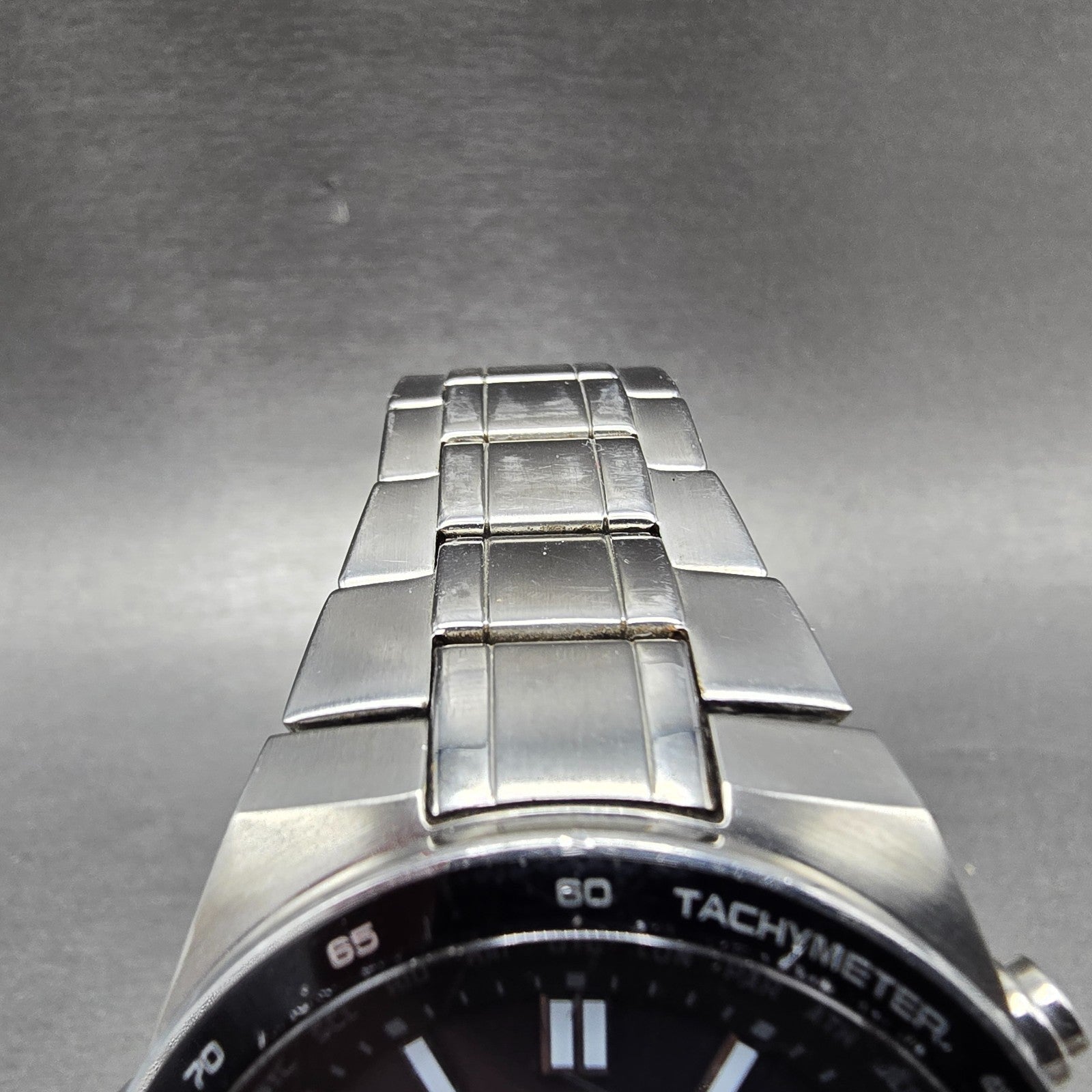 Casio Edifice EFA-134 Watch Men 44mm Black Dial Steel Alarm Chronograph Works4