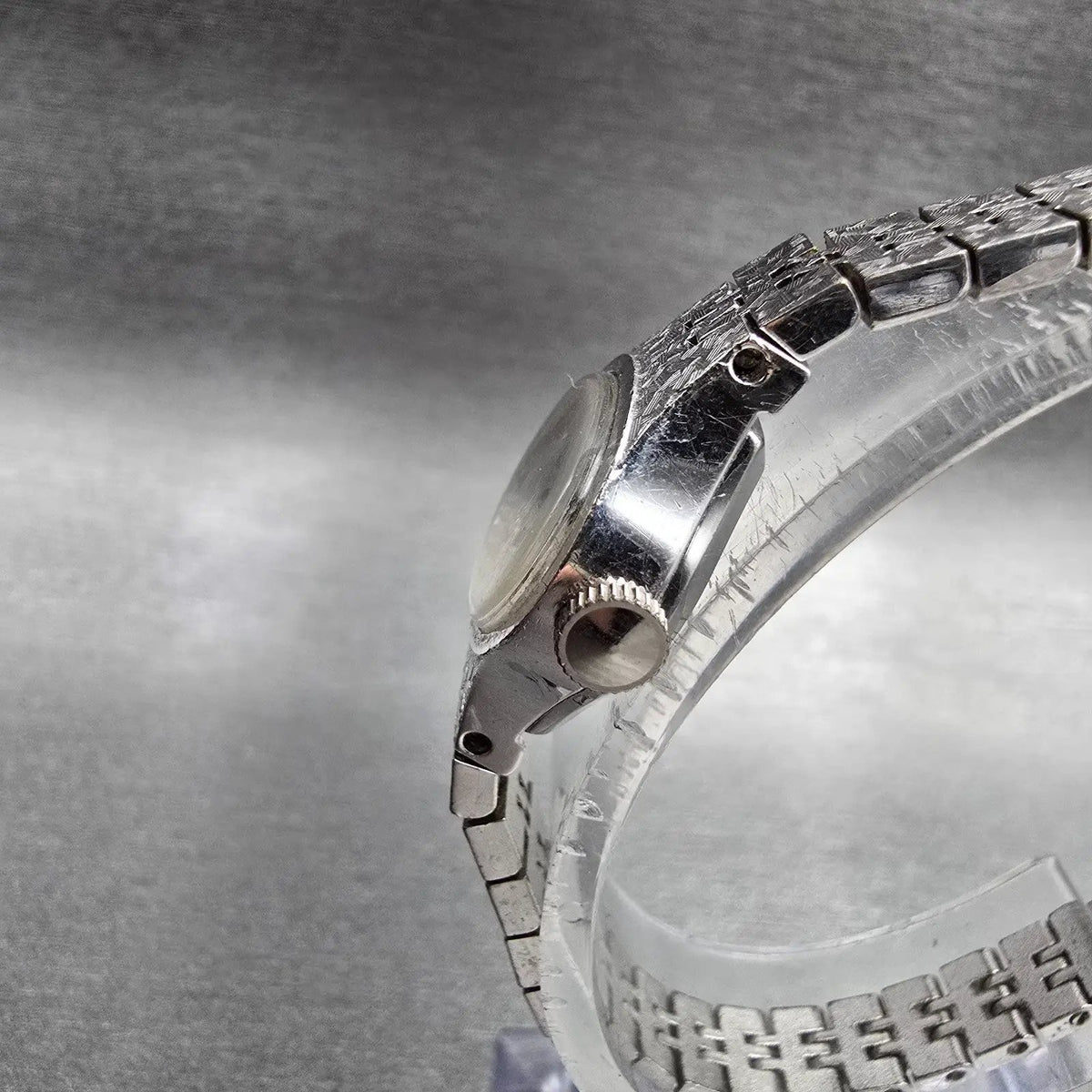 Seiko Watch Women 17mm Silver Dial Silver Tone Oval 11-7619 Manual Wind VTG JP2