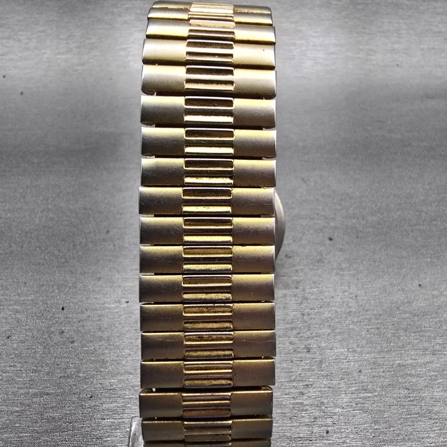 Seiko Watch Men 37mm Ivory Dial Gold Tone Daydate Round 7N43-8A20 New Battery7
