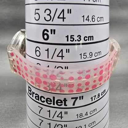 Swatch PINK SPOTS Watch Women Silver Dial Clear Case Round LK316 New Battery9