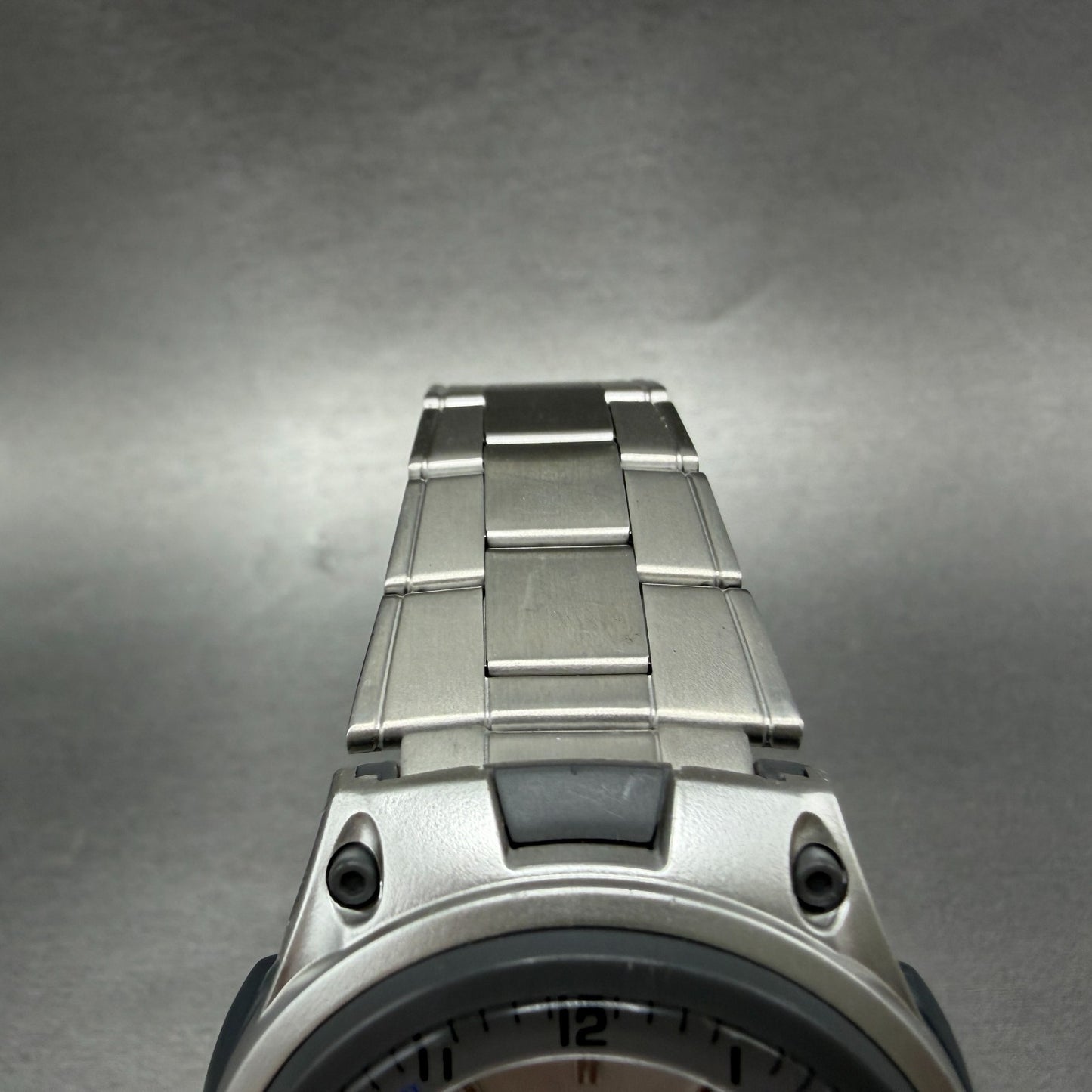 Casio Illuminator Watch Men 40mm Analog Digital Silver Alarm Chrono AW-80 NewBat4