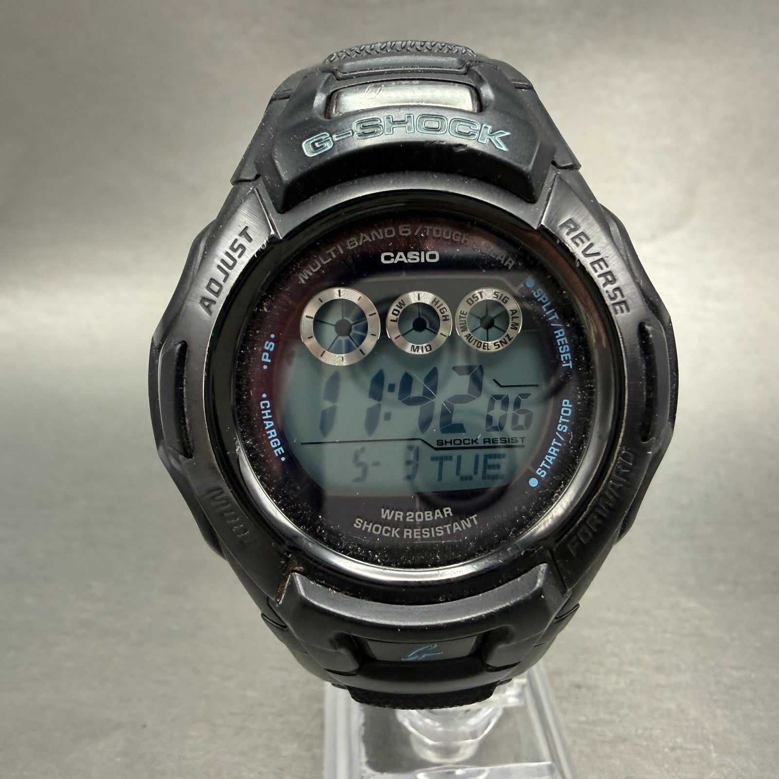 Casio G-Shock GW-M500F Watch Men 47mm Digital Black Alarm Chrono Works Solar0