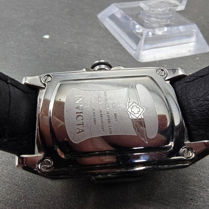 Invicta Lupha Watch Women 29mm Brown Dial Silver Tone Rectangle 2084 New Battery9