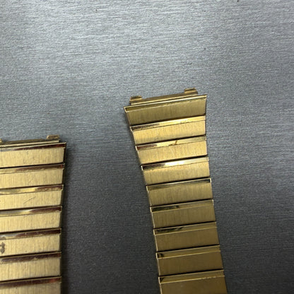 Seiko Bracelet 18mm Gold Tone Stainless Steel MISSING A PIECE Z1355L VTG5