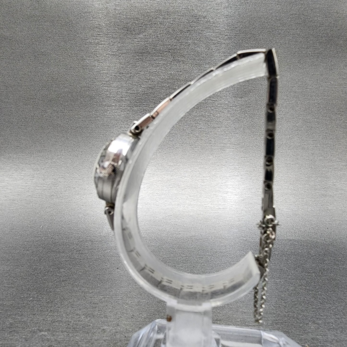 Orient Chanel Watch Women 18mm Silver Dial White Gold Plated Round Manual Wind6
