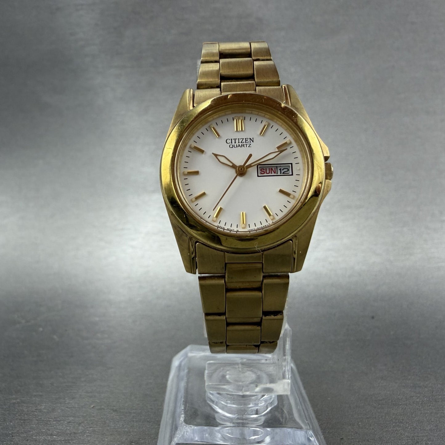 Citizen Watch Women 26mm White Dial Gold Tone Daydate 1002-S066832 New Battery5