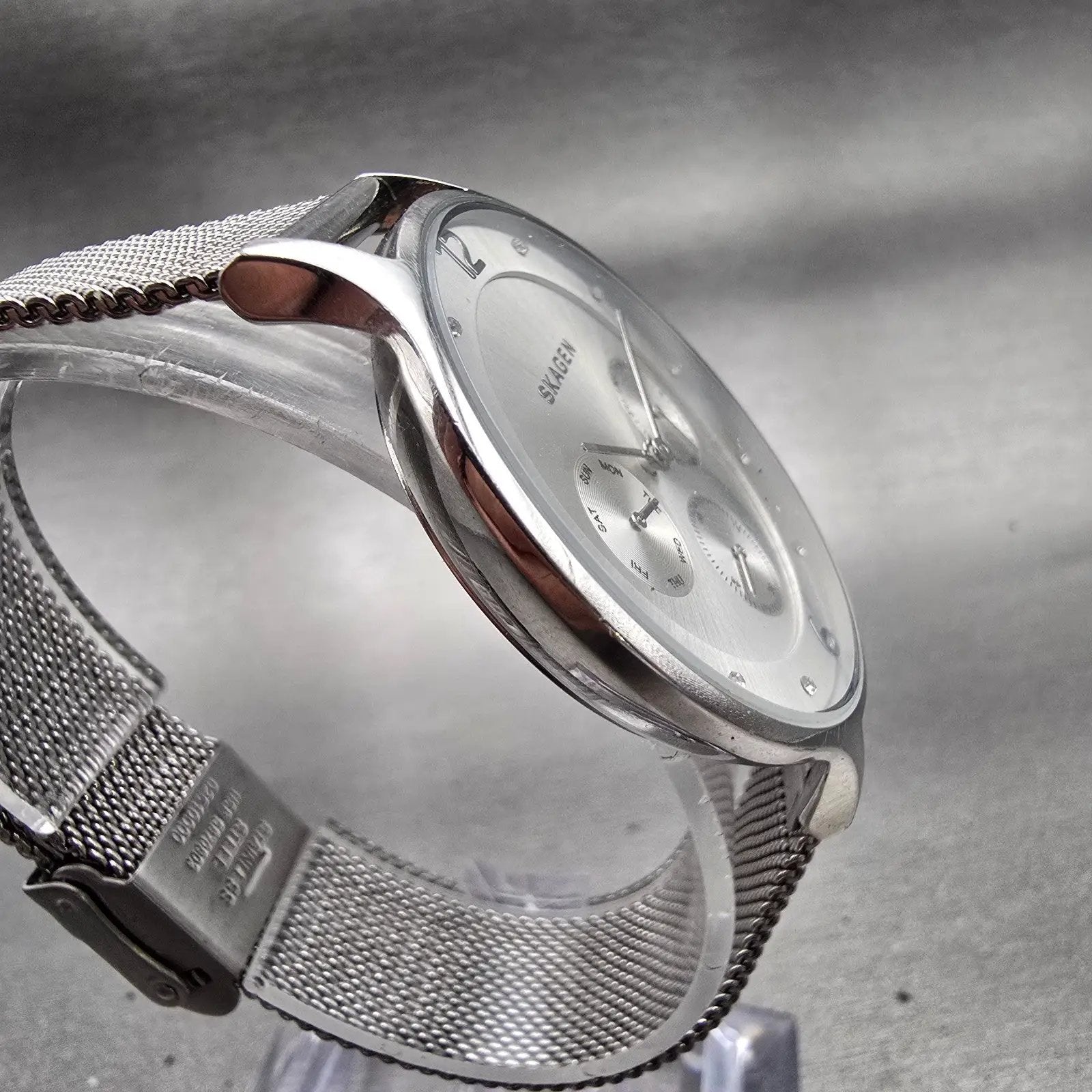 Skagen Anita Watch Women 34mm Silver Dial Silver Tone Round SKW2312 New Battery3