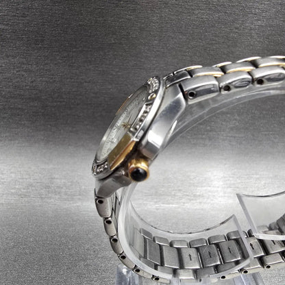 Seiko Coutura Watch Women 26mm MOP Dial Two Tone Date Diamond 7N82-0CG0 NewBat p2