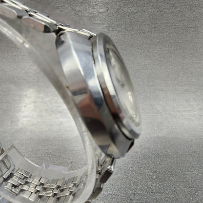 Seiko Watch Women 27mm Silver Dial Silver Tone Date Manual 2118-0400 Runs
