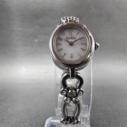 Citizen Eco-Drive Watch Women 18mm White Dial Silver Tone B023-S021774 Runs4