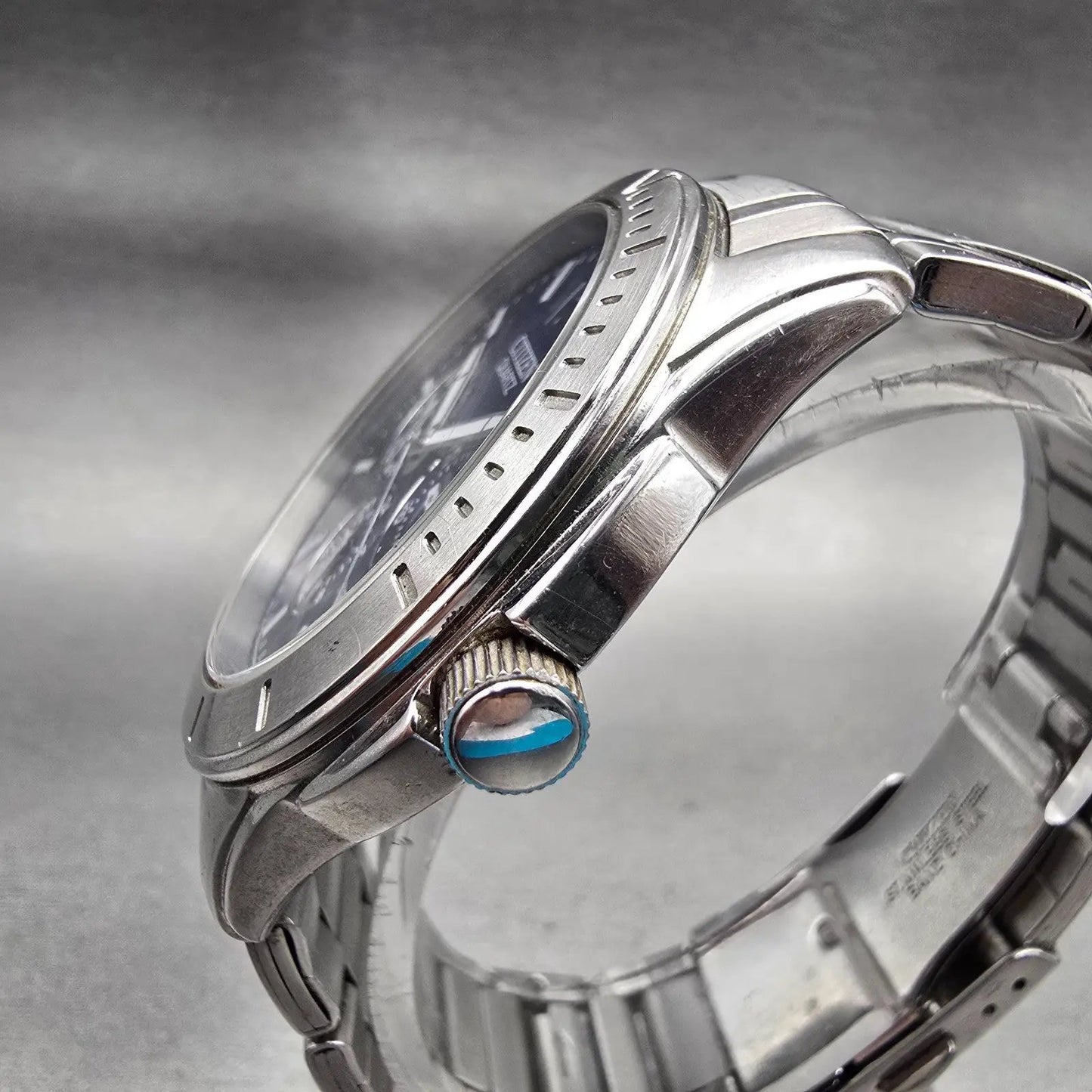 Citizen Watch Men 41mm Blue Dial Silver Tone Daydate Round 6329-S075556 New Batt2
