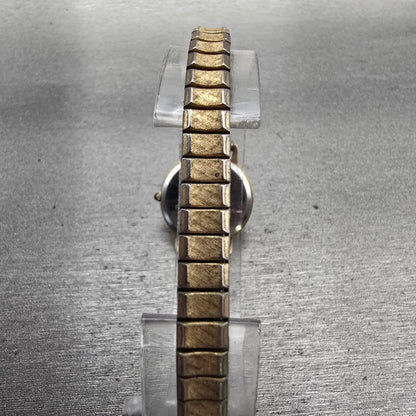 Seiko Exceline Watch Women 22mm Ivory Dial Gold Tone Round 7321-0070 New Battery7
