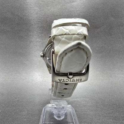 Invicta Heart Dive Watch Women 37mm Silver Dial Silver Tone Date 12401 New BattJ8