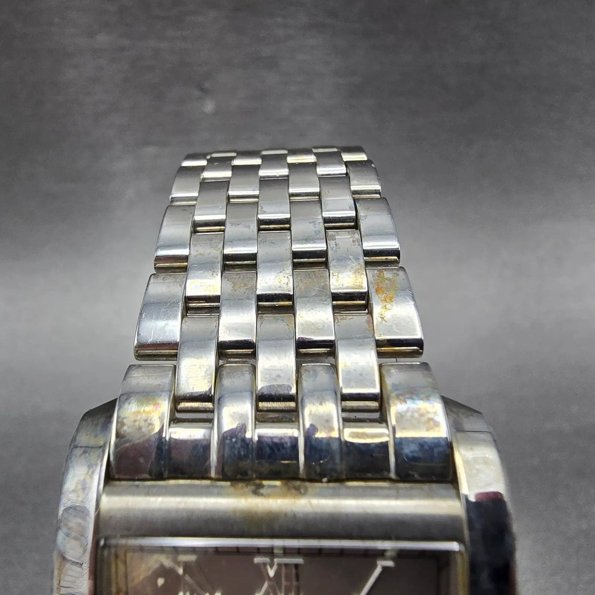 Raymond Weil Don Giovonni Tank Watch Men 30mm Silver Dial Steel Date 9975 NewBat4