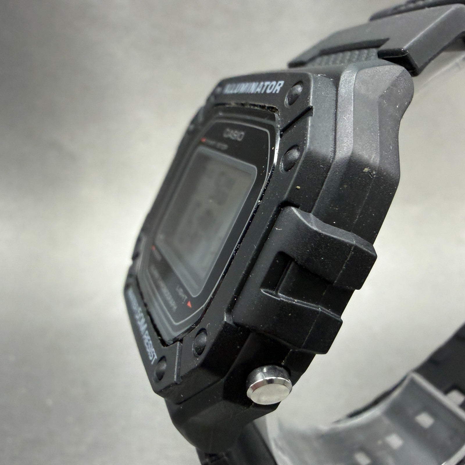 Casio Illuminator Watch Men 43mm Black Alarm Chrono Digital W-218H New Battery2