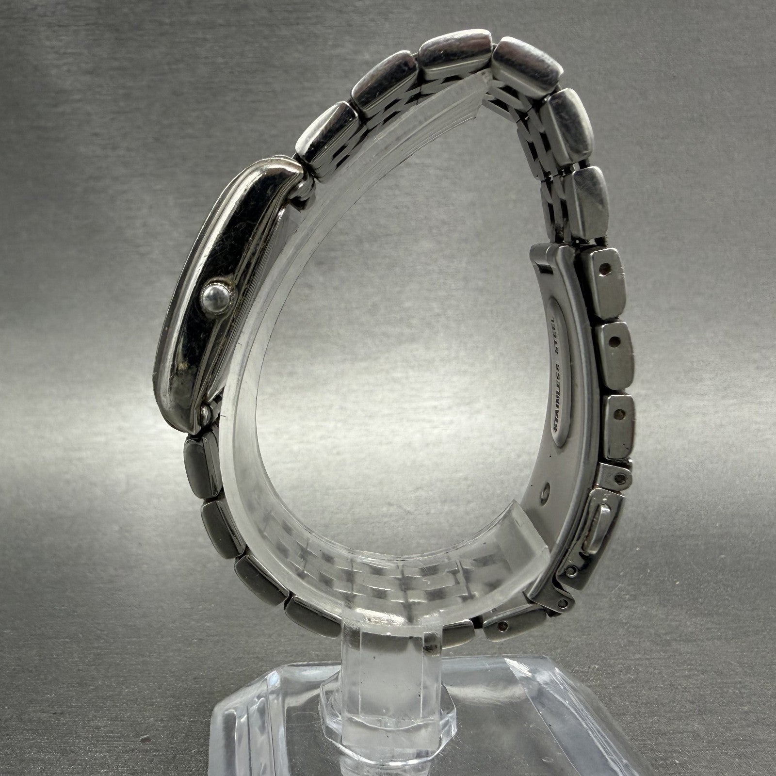 Bulova Tank Watch Women 22mm White Dial Silver Tone Rectangle 96L006 New Battery6