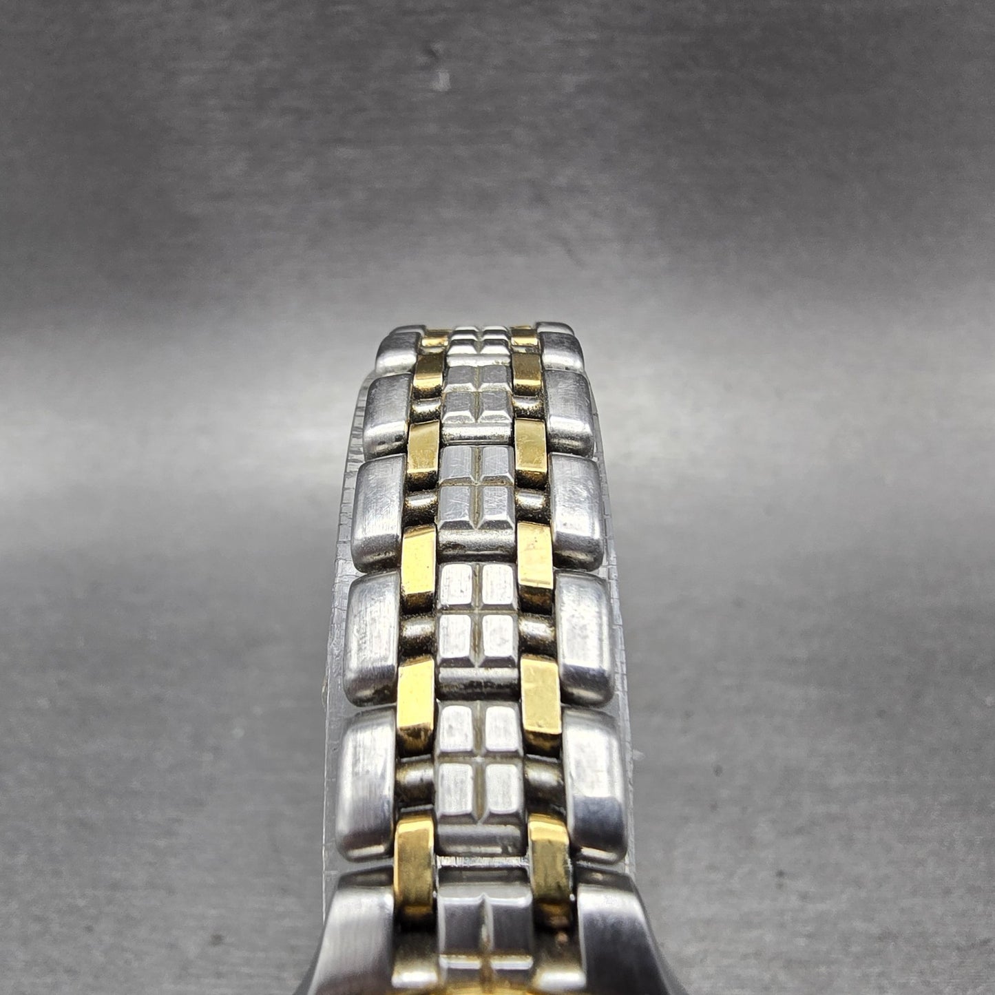 Citizen Eco-Drive Lucca Watch Women 25mm MOP Dial Two Tone Date Diamonds Runs5