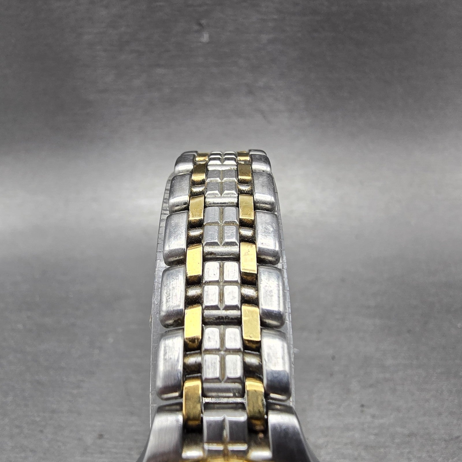 Citizen Eco-Drive Lucca Watch Women 25mm MOP Dial Two Tone Date Diamonds Runs5