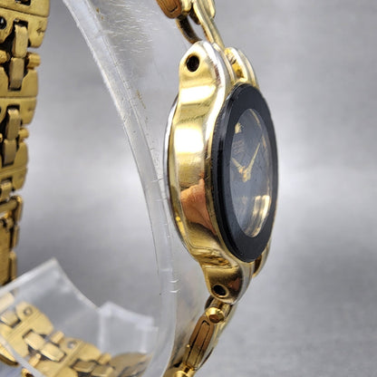 Citizen CQ Watch Women 18mm Black Dial Gold Tone Round 3220S61698 New Battery3