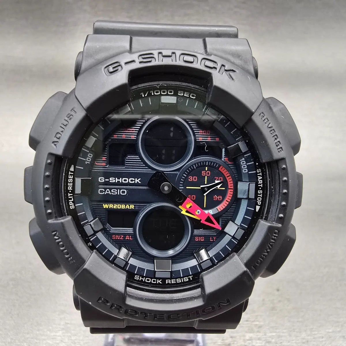 Casio G-Shock GA-140BMC Watch Men 51mm Black Dial Black Chrono Alarm New Battery1