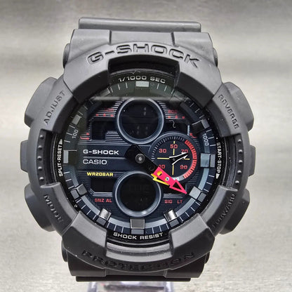 Casio G-Shock GA-140BMC Watch Men 51mm Black Dial Black Chrono Alarm New Battery1