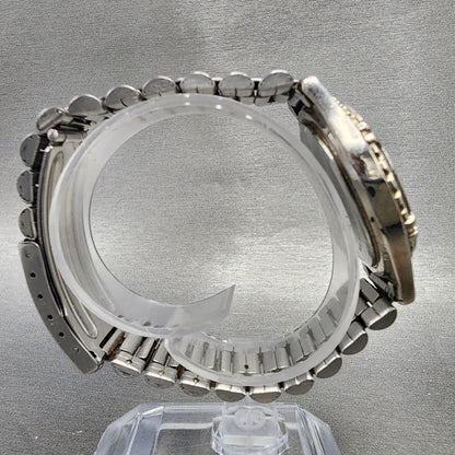 Seiko Alba Carib Watch Men 35mm Black Dial Silver Tone V33F6B20 New Battery8