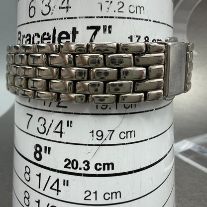 Bulova Caravelle Tank Watch  20mm White Dial Silver Tone Rectangle 43L48 New Bat10