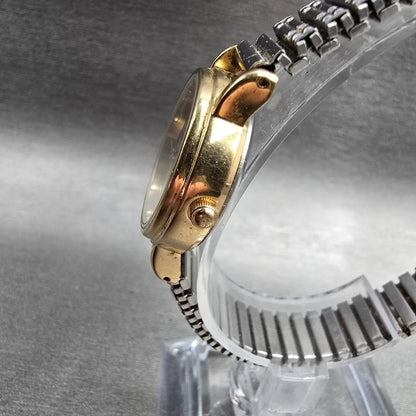 Seiko Alba Watch Women 24mm Champagne Dial Gold Tone Round V515-6300 New Battery2