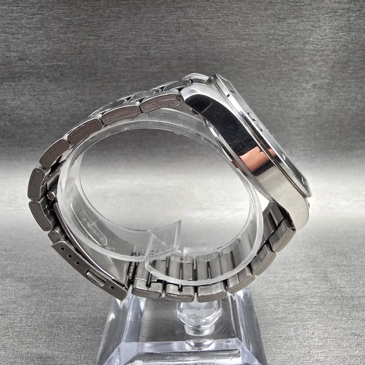 Seiko Chronograph Watch Men 43mm Silver Dial Silver Date 6T63-00E0 New Batt8