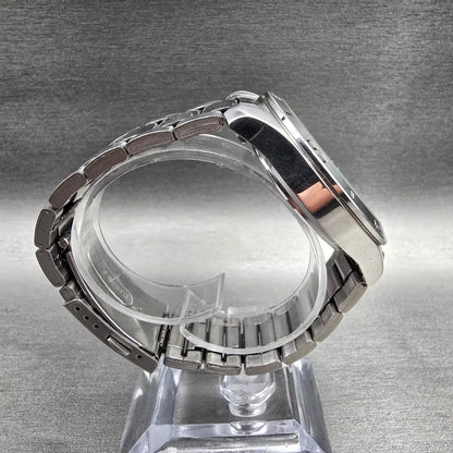Seiko Chronograph Watch Men 43mm Silver Dial Silver Date 6T63-00E0 New Batt8