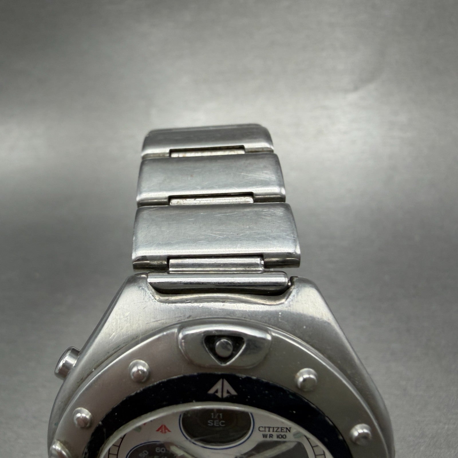 Citizen Promaster Watch Men 41mm White Dial Steel Analog Digital C451 New Batt4