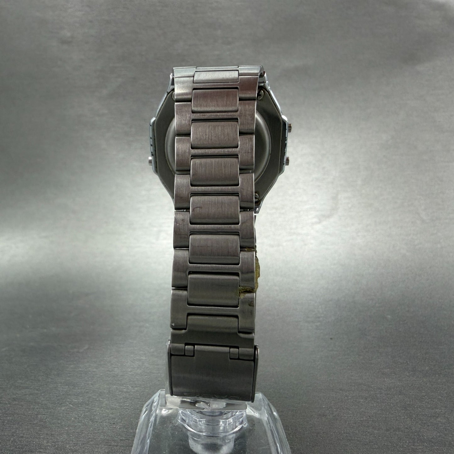 Casio A164W Illuminator Watch Men 36mm Digital Silver Tone Alarm Chrono New Batt7