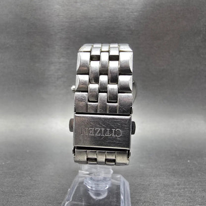 Citizen Eco-Drive Watch Men 40mm Blue Dial Silver Tone Date E111-S099641 Runs7