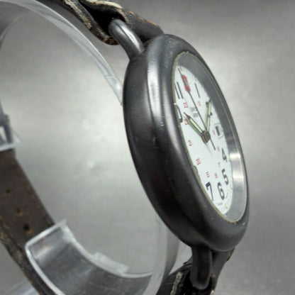 Victorinox Swiss Army Cavalry Watch Men 37mm White Dial Black Tone PARTS KPO4