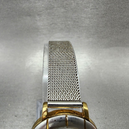 Skagen Watch Women 26mm White Dial Two Tone Round 3SGS Mesh Band New Battery4