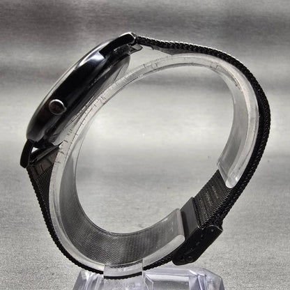 Skagen Watch Men 34mm Black Dial Black Tone Titanium Date 170LTMB New Battery6