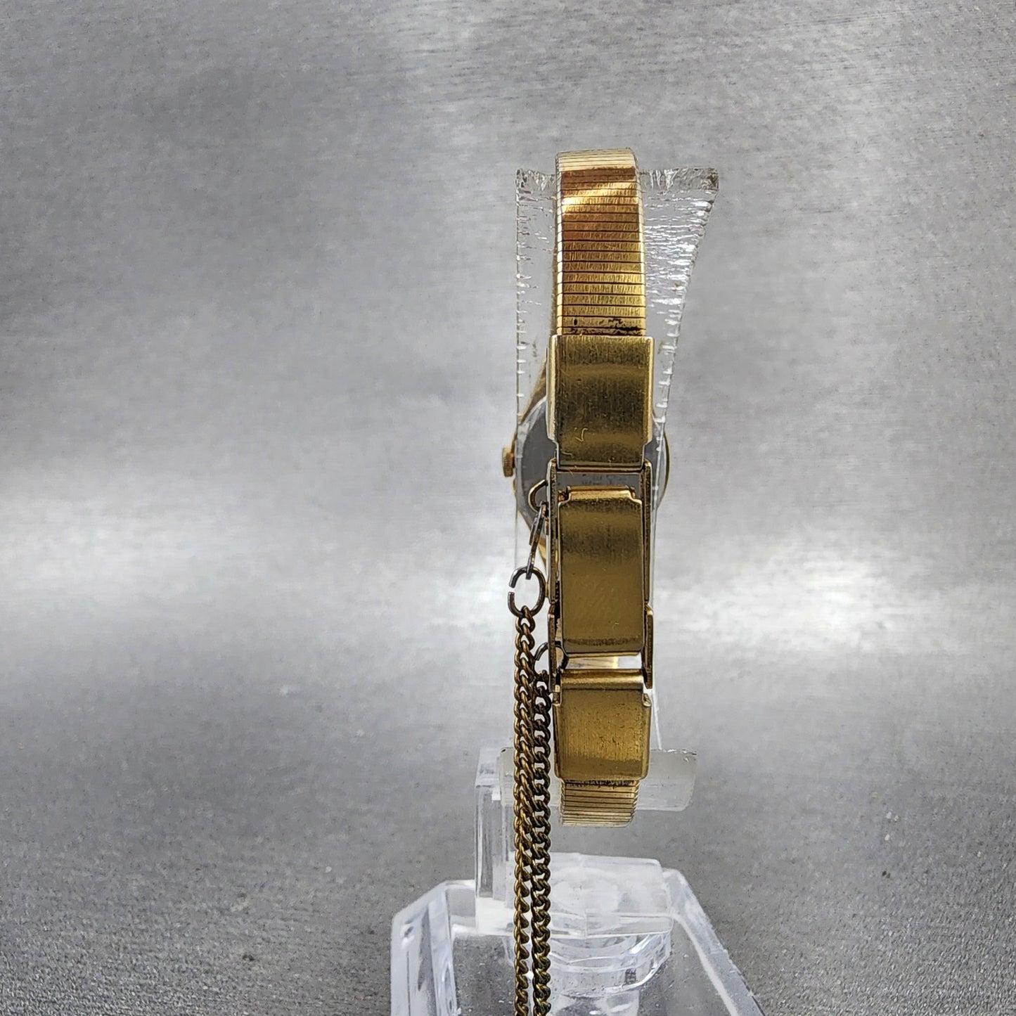 Seiko Watch Women 17mm Champagne Dial Gold Tone Round 73200209 New Battery7