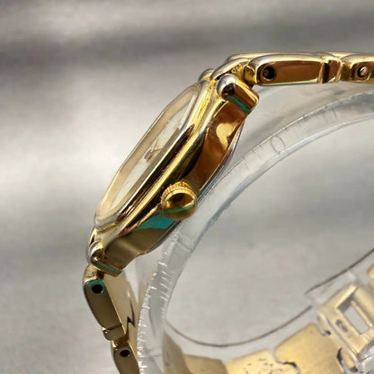 Citizen Watch Women 17mm MOP Dial Gold Tone Oval 3220-326130 New Battery VTG2