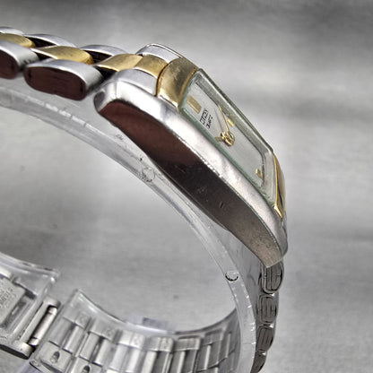 Citizen Watch Women 17mm Silver Dial Two Tone Rectangle 5920-S77112 New Battery3