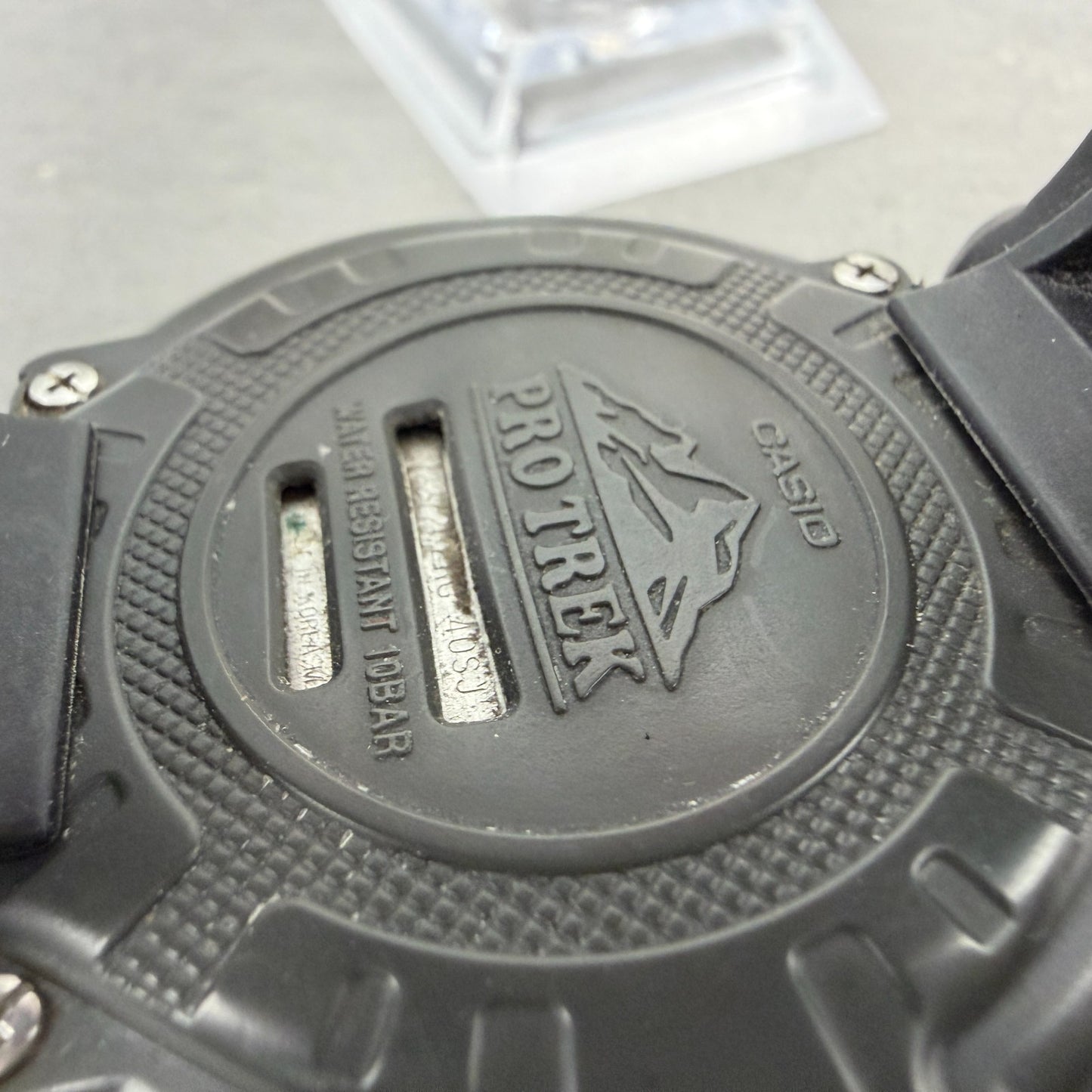 Casio Protrek Watch Men 54mm Black Triple Sensor Daydate Digital  PRG-40SJ Works9