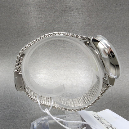 Movado Bold Shimmer Watch Women 34mm Silver Dial Steel Crystal Bezel New Batt